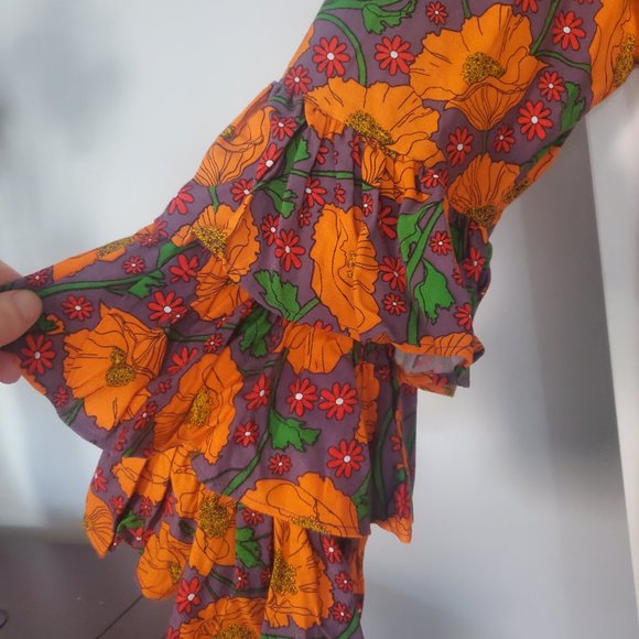 Dawn O’Porter x Joanie: 70's retro style maxi dress, size US 10 (EUC) - Picture 8 of 13